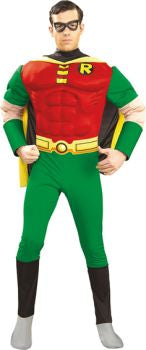 Costume Uomo Robin Batman con muscoli Tg 48/50