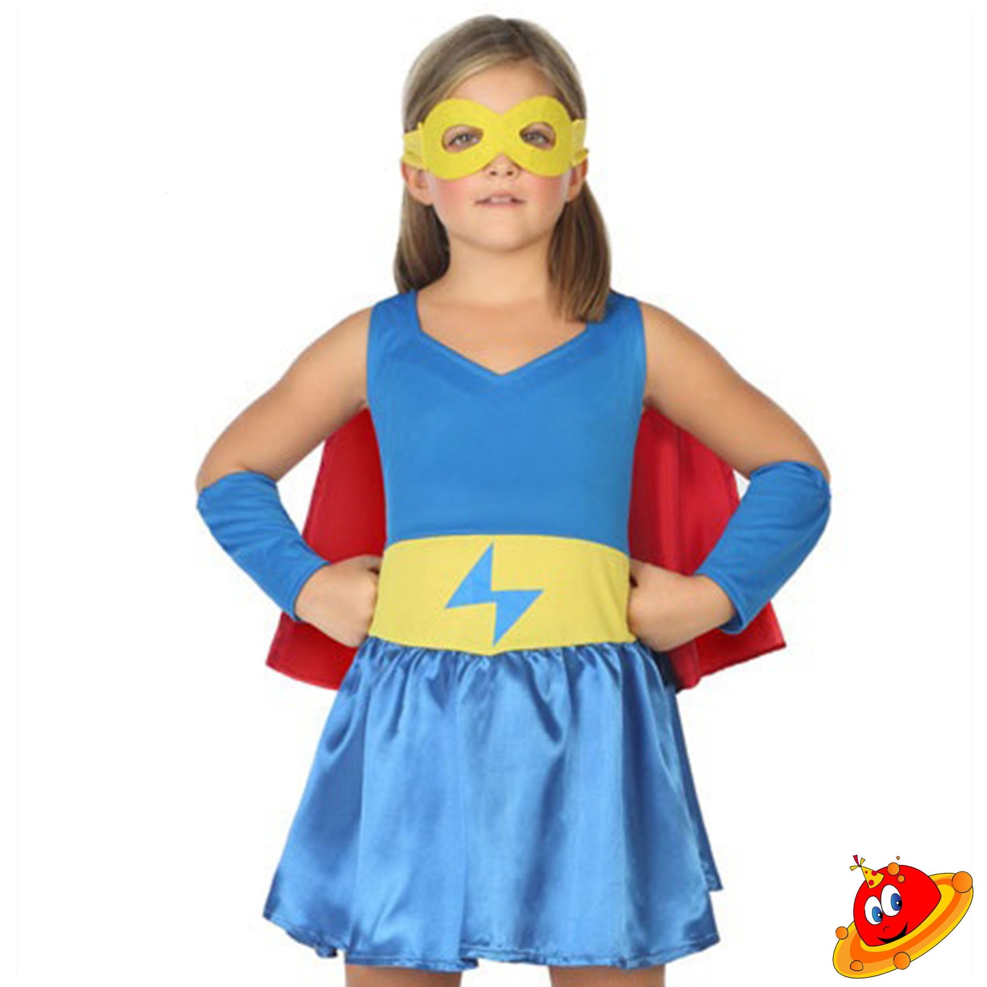 Costume Bambina Super Eroina Tg 3/9A