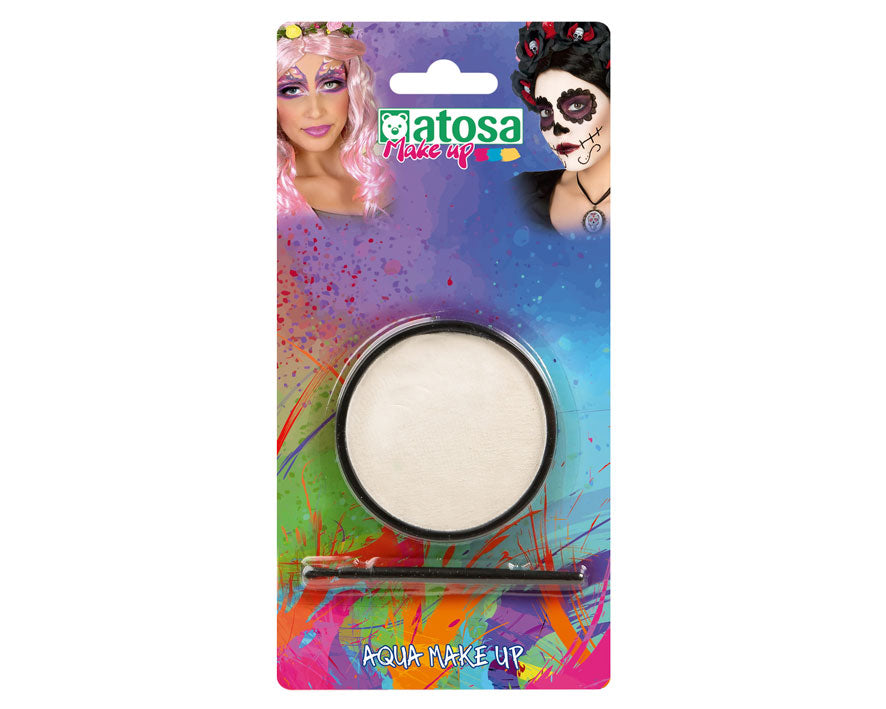 Make Up Trucco per  Carnevale Halloween fondo tinta bianco all'acqua