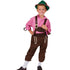 Costume Bambino pantalone Bavarese Tirolese Lederhosen Tg 5/12A