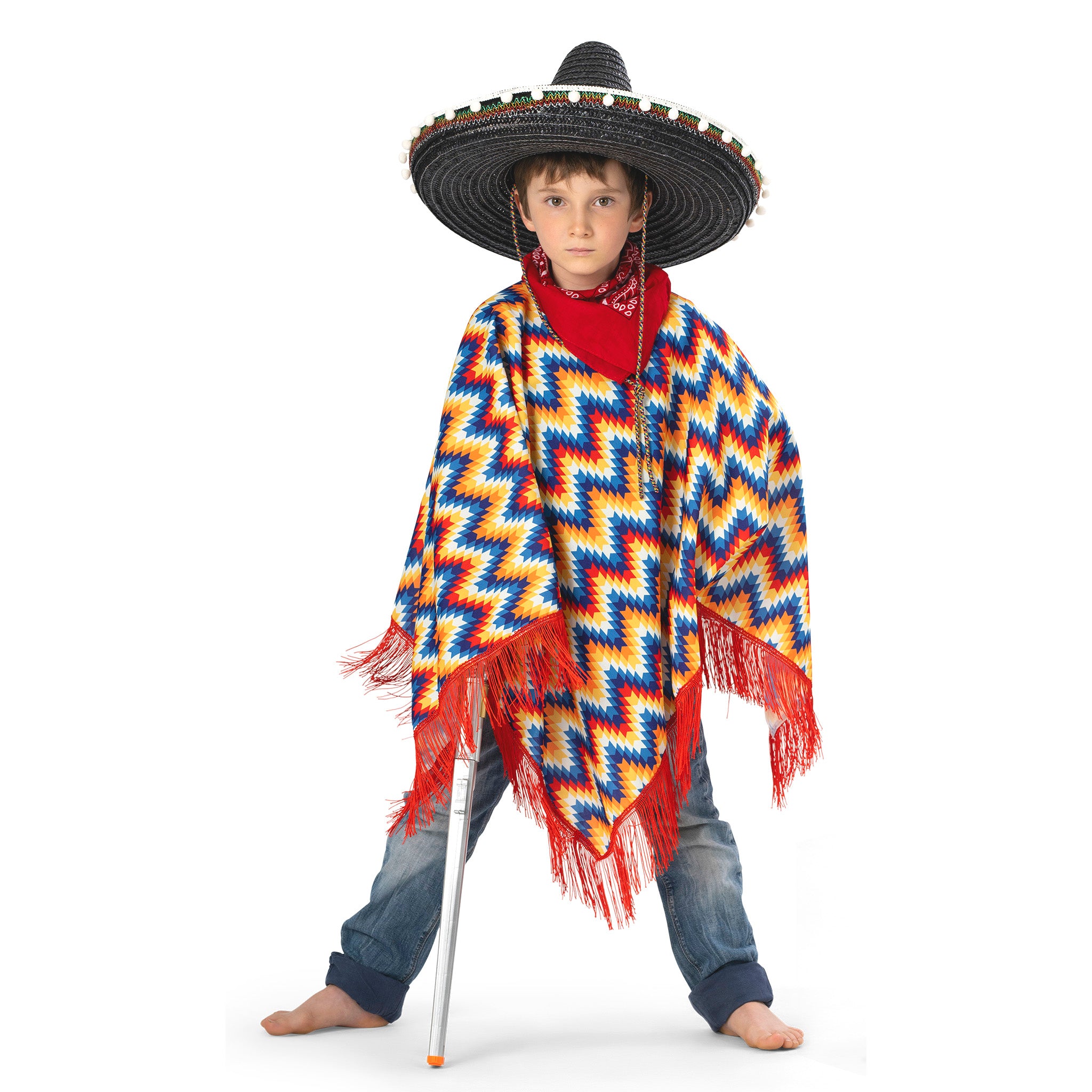 🌵 Costume Poncho Messicano – Un’Esplosione di Allegria!