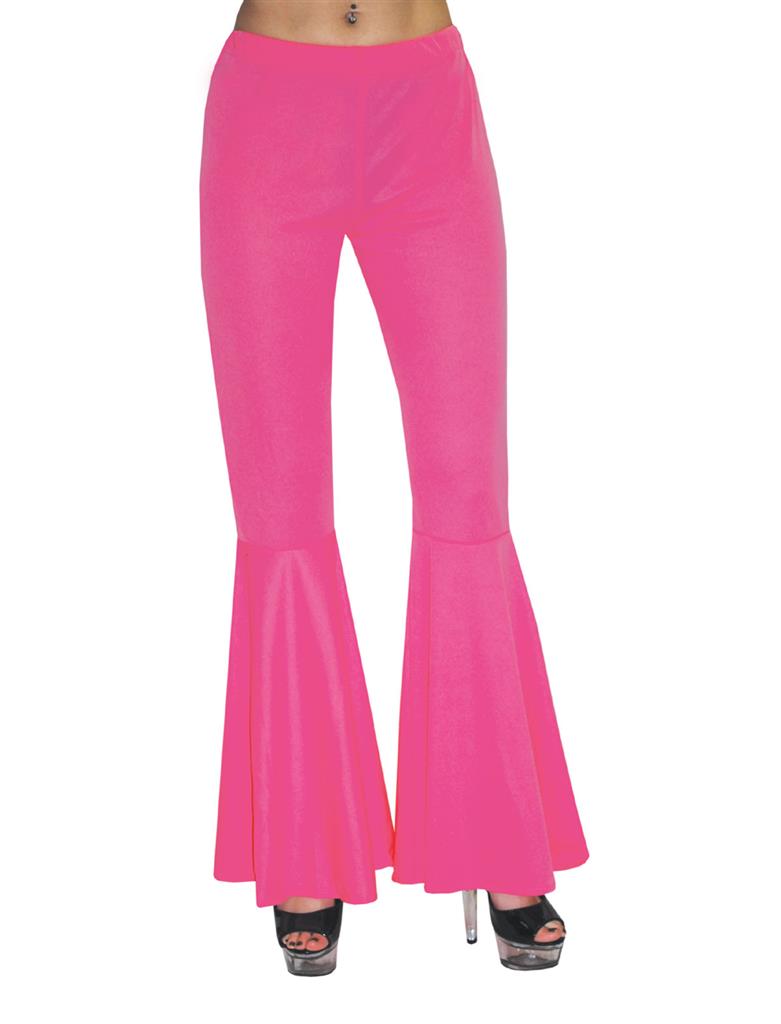 Costume Bambina Bambino Pantalone Rosa Disco 80 Hippie Anni 60