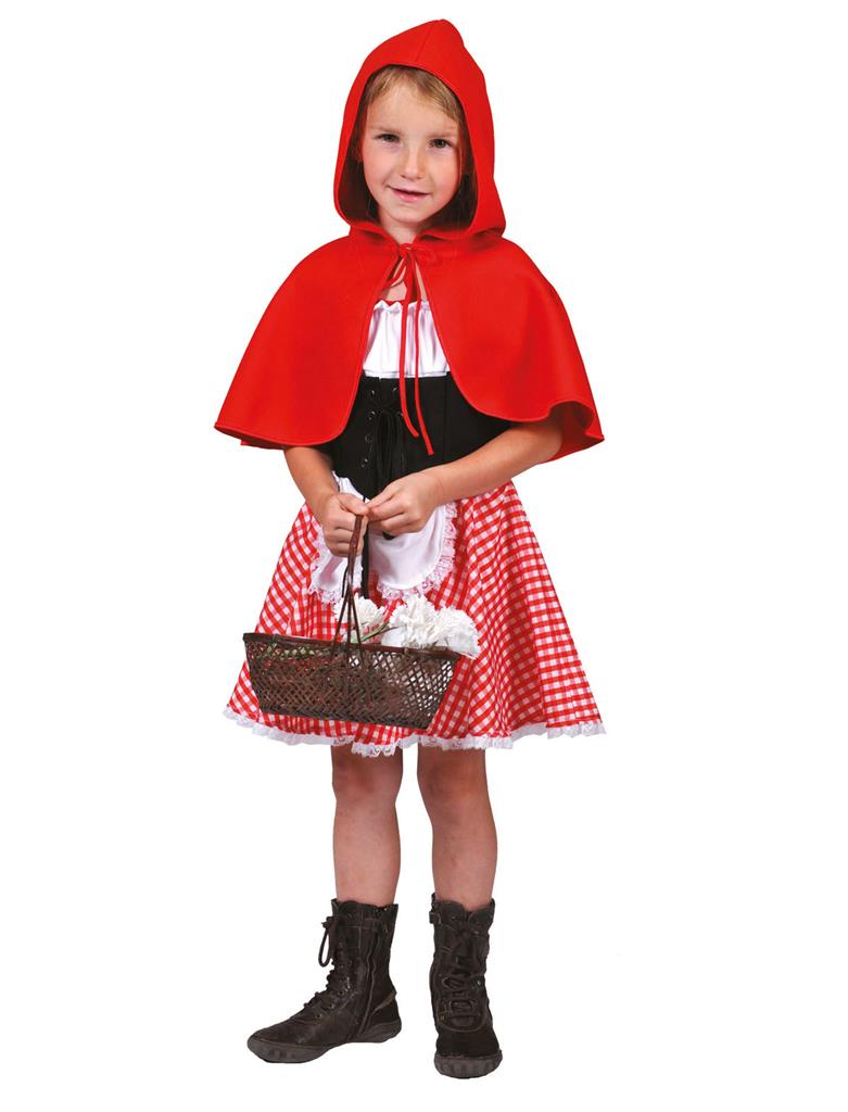 Costume Bambina Cappuccetto Rosso Tg 3/9A