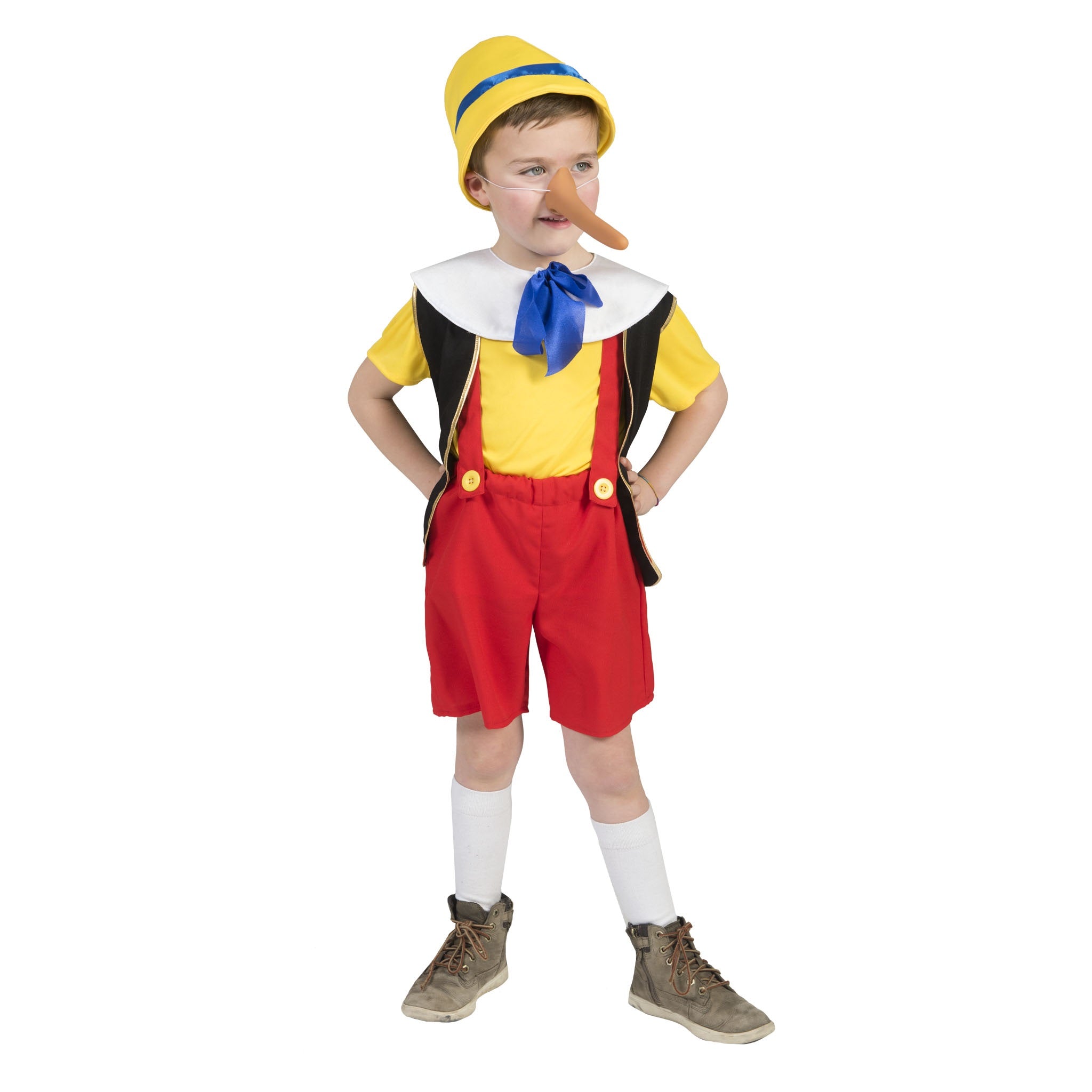 Costume Bambino Burattino Favola di Pinocchio Tg 2/9A