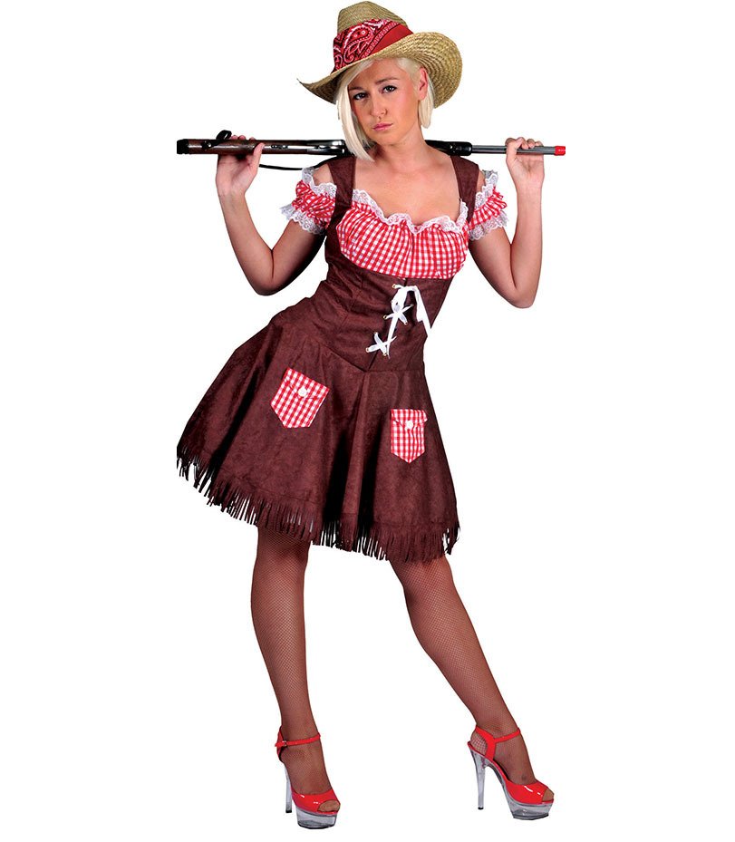 Costume Donna Far West Cowgirl Calamity Jane Tg 36/38