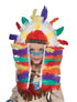 Copricapo Indiano Multicolore "Piccolo Capo" – Un'Esplosione di Allegria! 🪶🌈