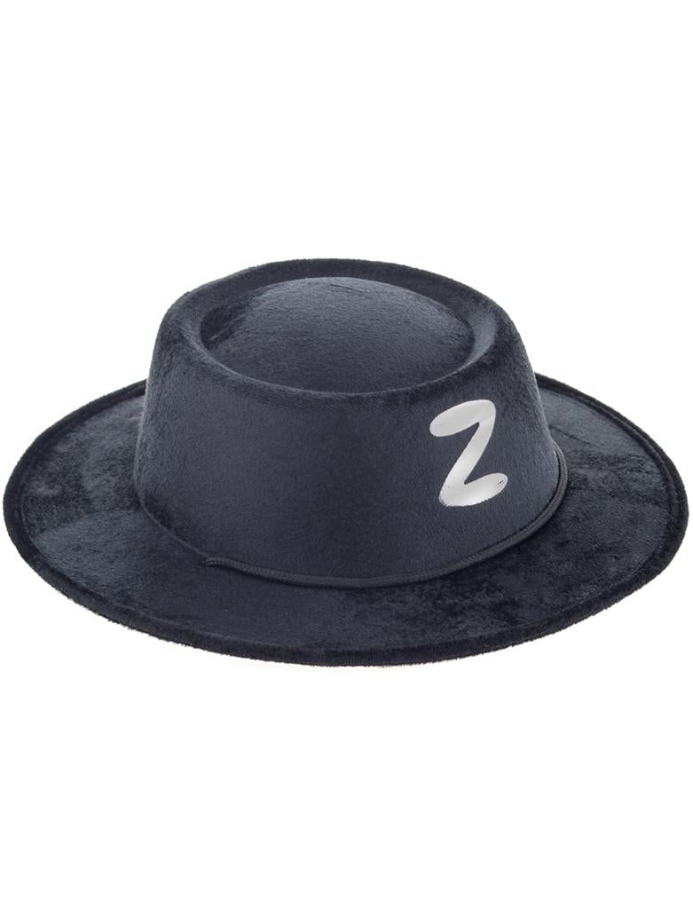 ⚔️ Universo in Festa: Cappello di Zorro in Feltro Nero – Mistero ed Eroe 🌙