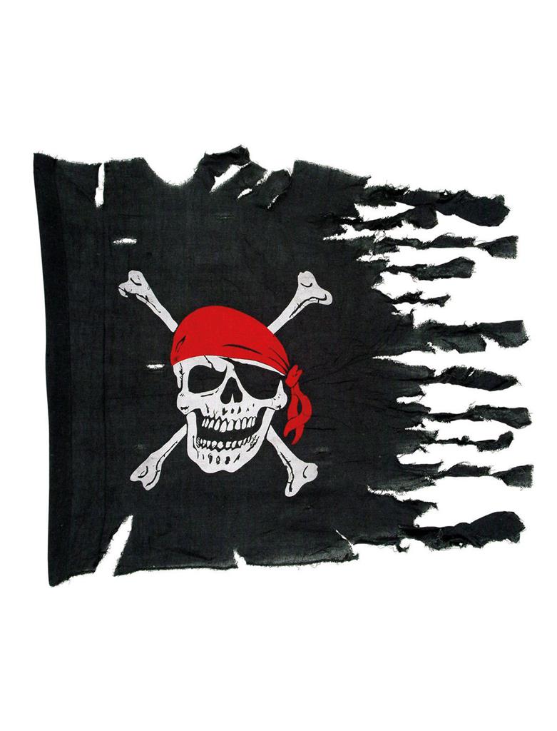 Bandiera Pirata Tessuto con teschio Jolly Roger 102x74 cm
