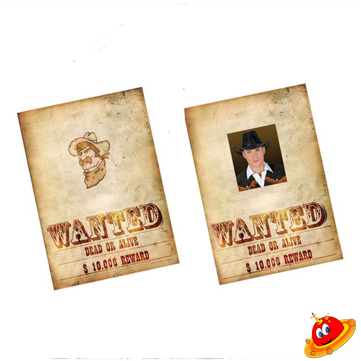 Compleanno Party Festa a Tema Far West poster wanted ricercato