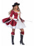 Costume Donna Moschettiere Medievale Tg 40-42