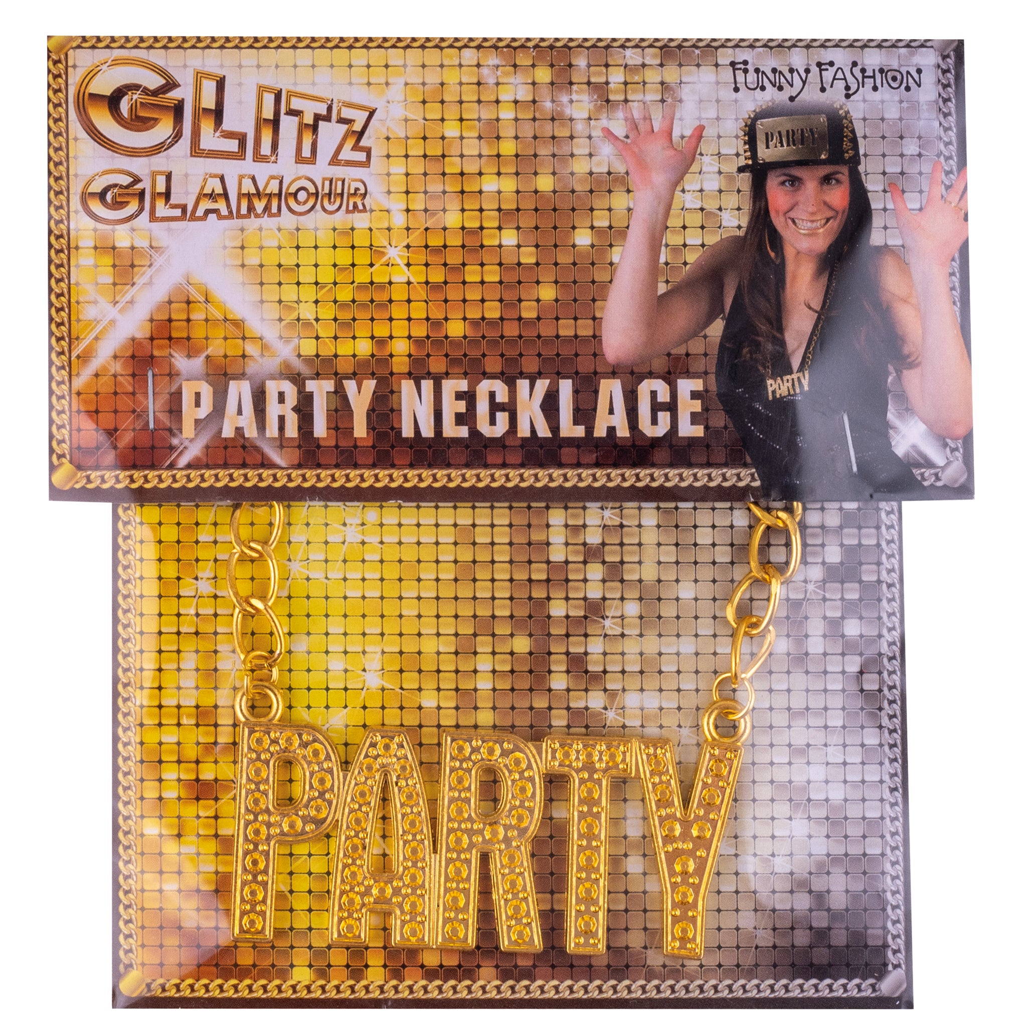Collana Rapper Party dorata 50 cm