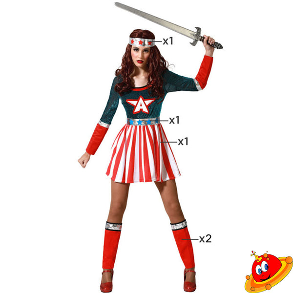 Costume Carnevale Donna Super Girl Tg 36/42 – Universo In Festa