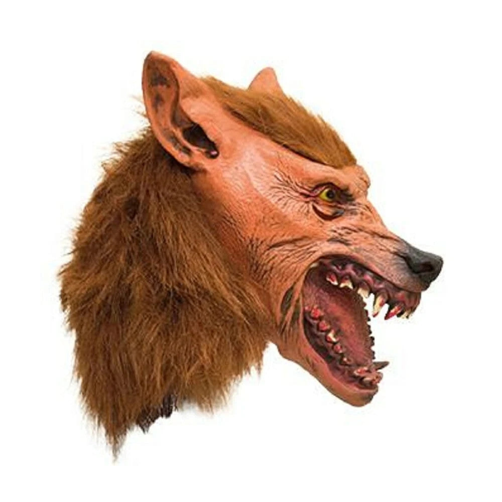 🐺 Maschera Lupo in Lattice Integrale – Taglia Unica Adulto 🌙🔥