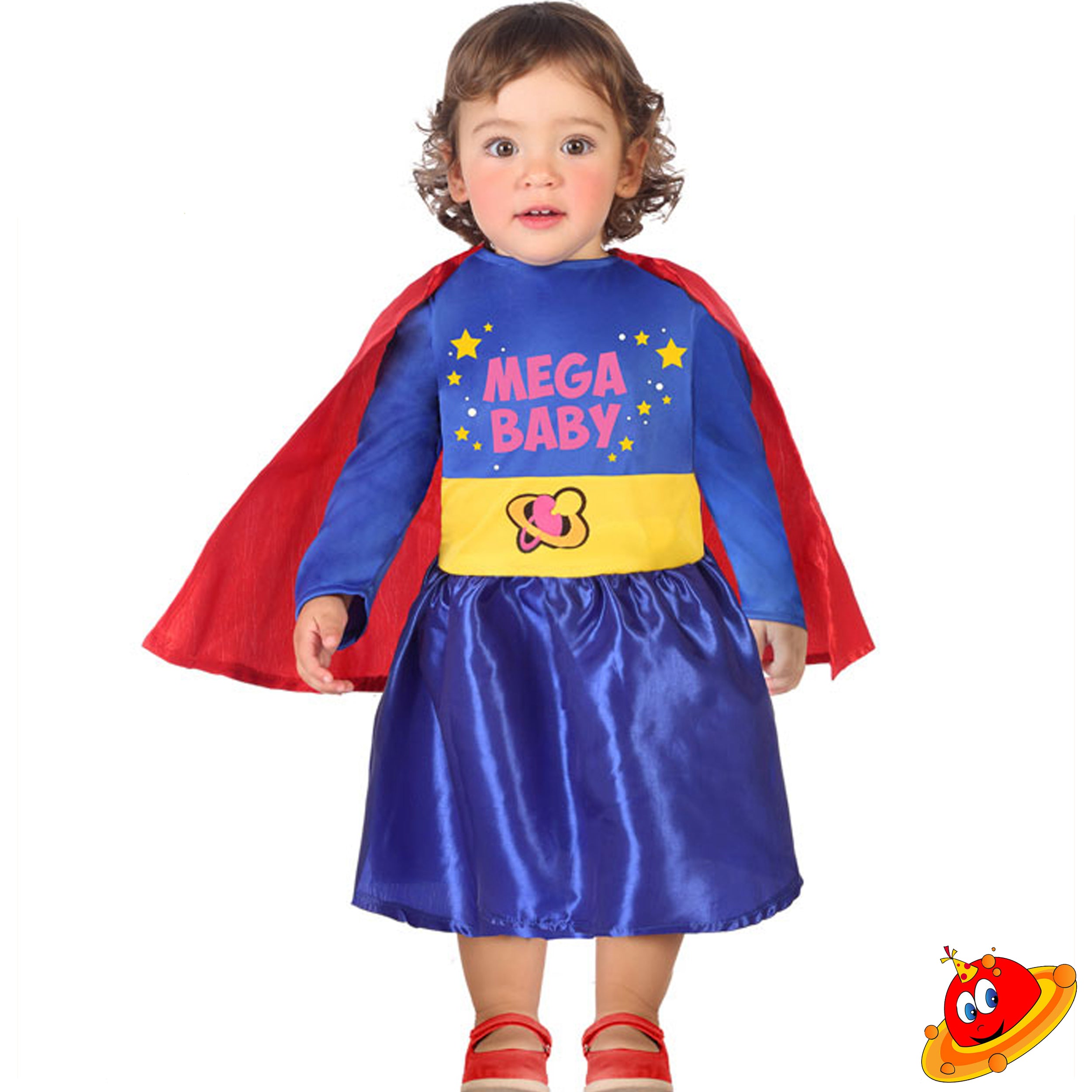 Costume Baby Bebè Bambina Supergirl Eroina Tg 12/24M