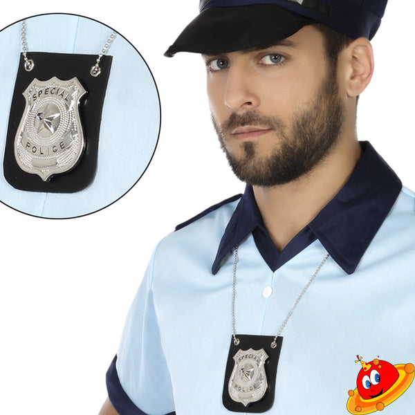 Collana Distintivo Da Detective Della Polizia Per Adulto - Vegaooparty - Foto 10