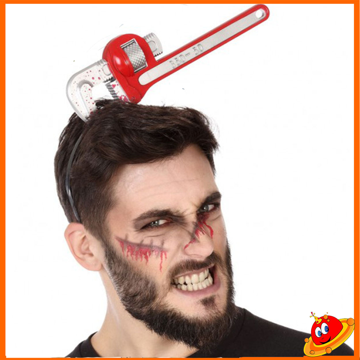 Travestimento Halloween Cerchietto frontino con gira tubi Idraulico