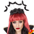 Travestimento Halloween Cerchietto frontino Pipistrelli e rose nere