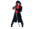 🧛 Costume Vampiro Gotico Adulto – Completo Nero Rosso con Mantello Halloween