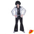 Pantalone Nero Disco Dance a zampa uomo Tg 48/54