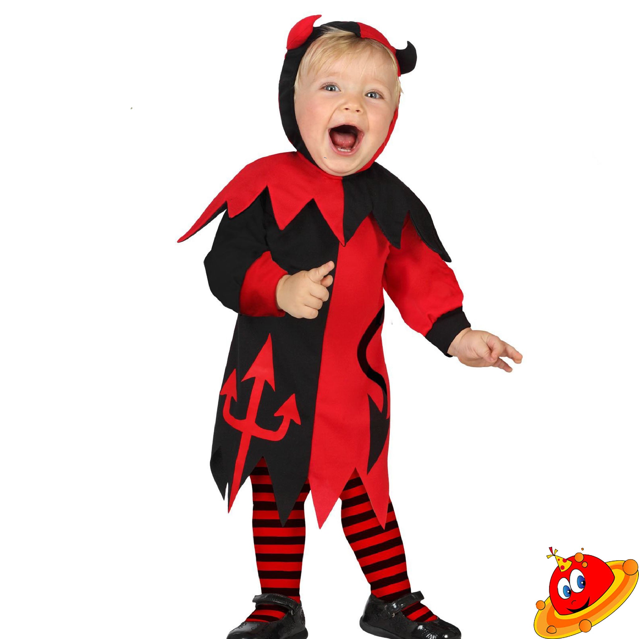 Costume Baby Diavoletto Diavoletta Rosso