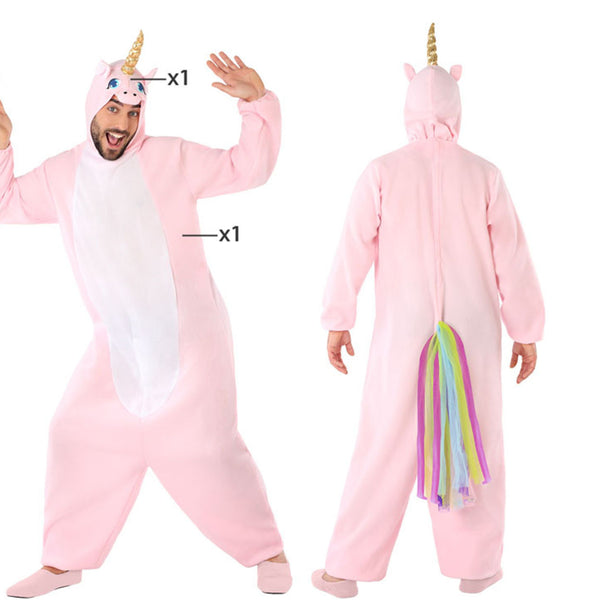 Costume Bambina Unicorno Viola Tuta Kigurumi Tg 5/7A