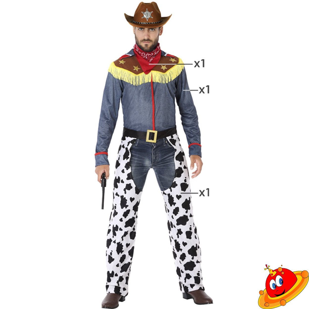 Costume Uomo Cowboy Tg 48a54