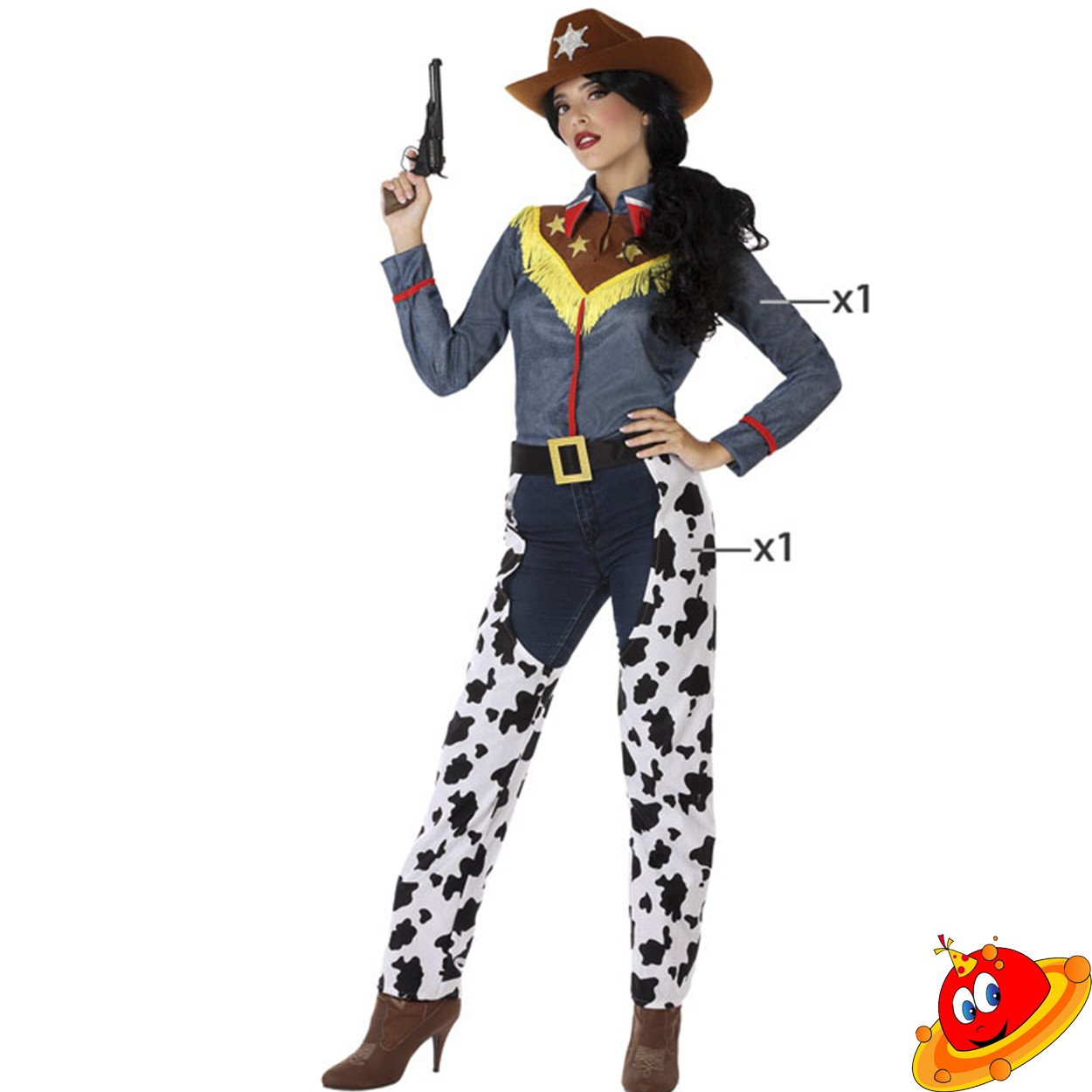 Costume Donna Cowgirl Far West Tg 36a46