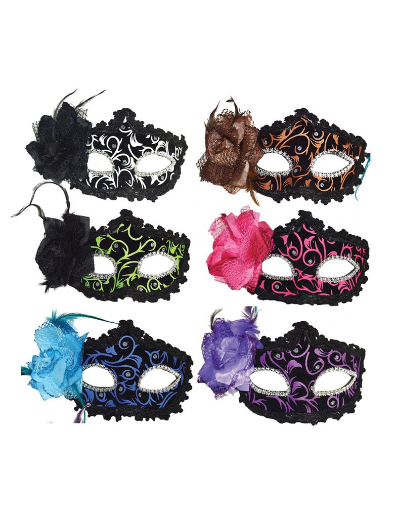 Maschere Veneziane "Chic Arabesque" – Eleganza Barocca in Colore! 🎭✨