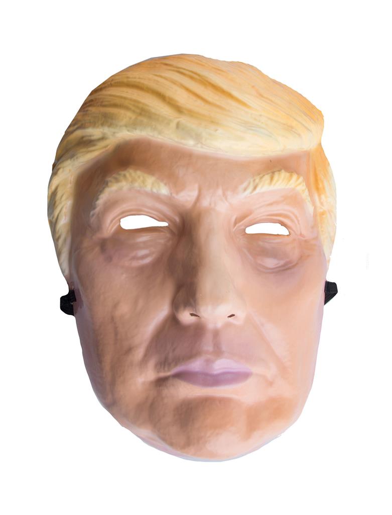 Maschera presidente americano Donald Trump plastica  adulto