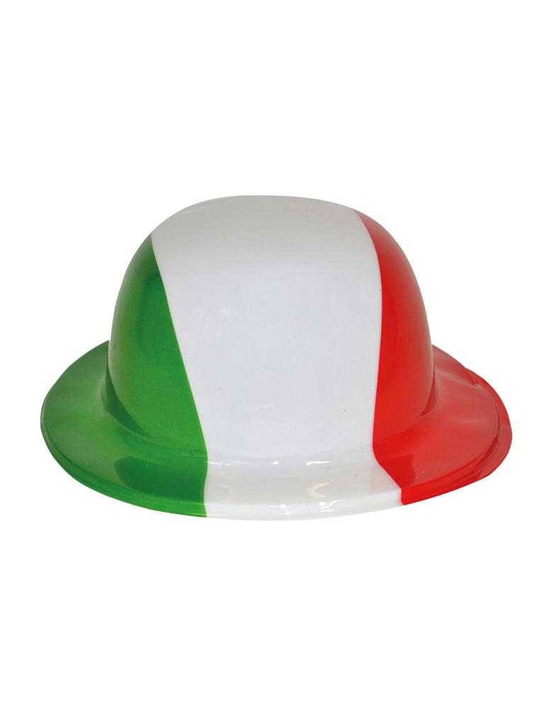 Cappello a bombetta Tricolore Gadget per festa tifoso Italia