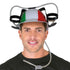 Gadget per tifosi casco elmetto porta birre Tricolore Italia