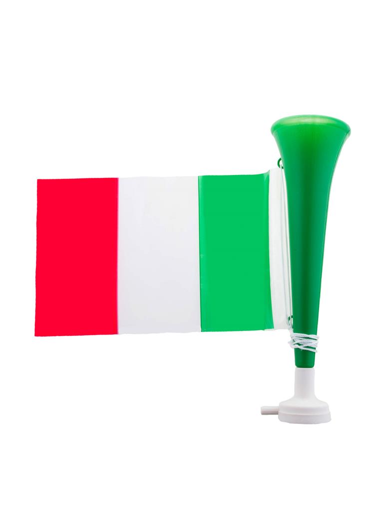 Tromba clacson bandiera tricolore tifosi Italia