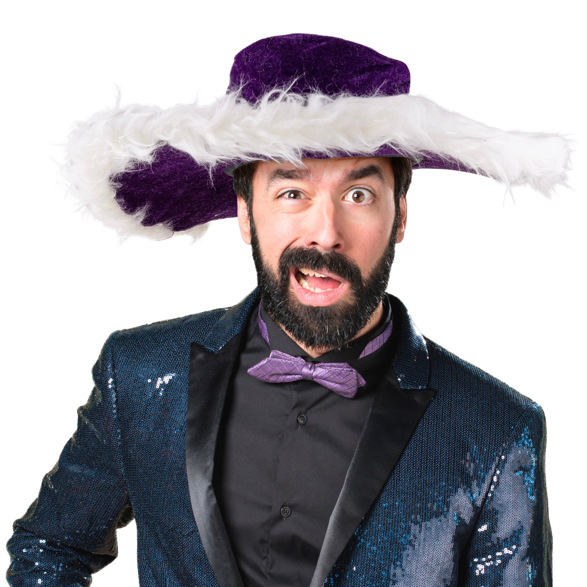 🥳 Universo in Festa: Cappello Let's Party con Pelliccia  ✨