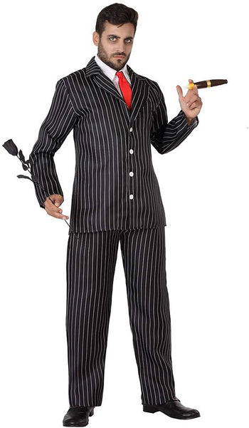 Funidelia  Costume da Gomez Addams da La famiglia Addams per uomo Film di  paura, Horror - Costume per Adulto e accessori per Feste, Carnevale e  Halloween - Taglia M - Azzurro/Blu 