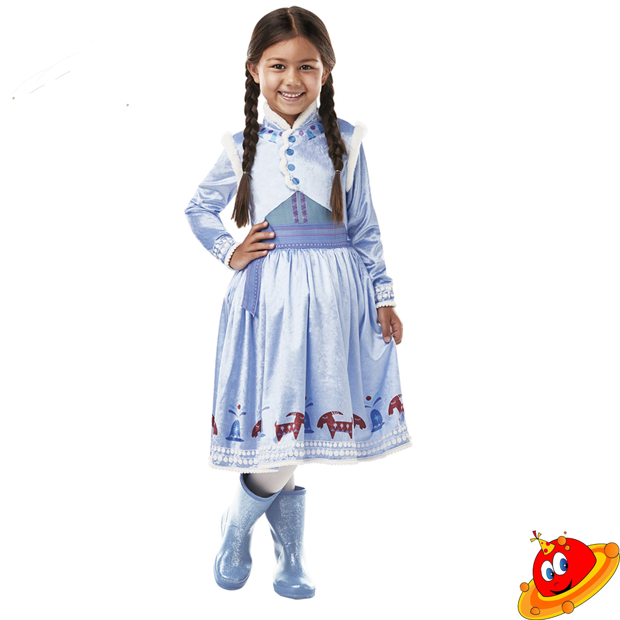 Costume Bambina Anna Adventure Frozen Disney Tg 7/8 A
