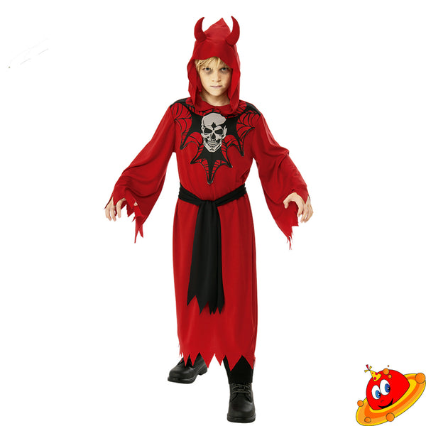 Costume Bambino Demone Diavolo Tg 3-9 anni