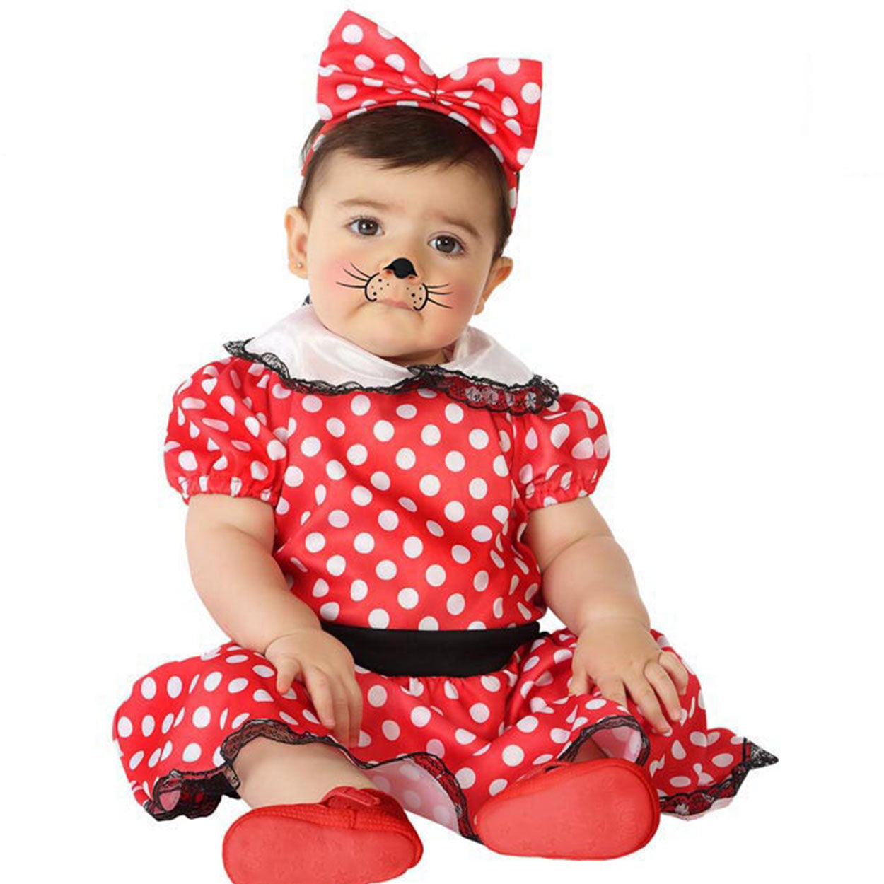 Costume Bambina Baby Bebè Minni Topolina 12/24 M