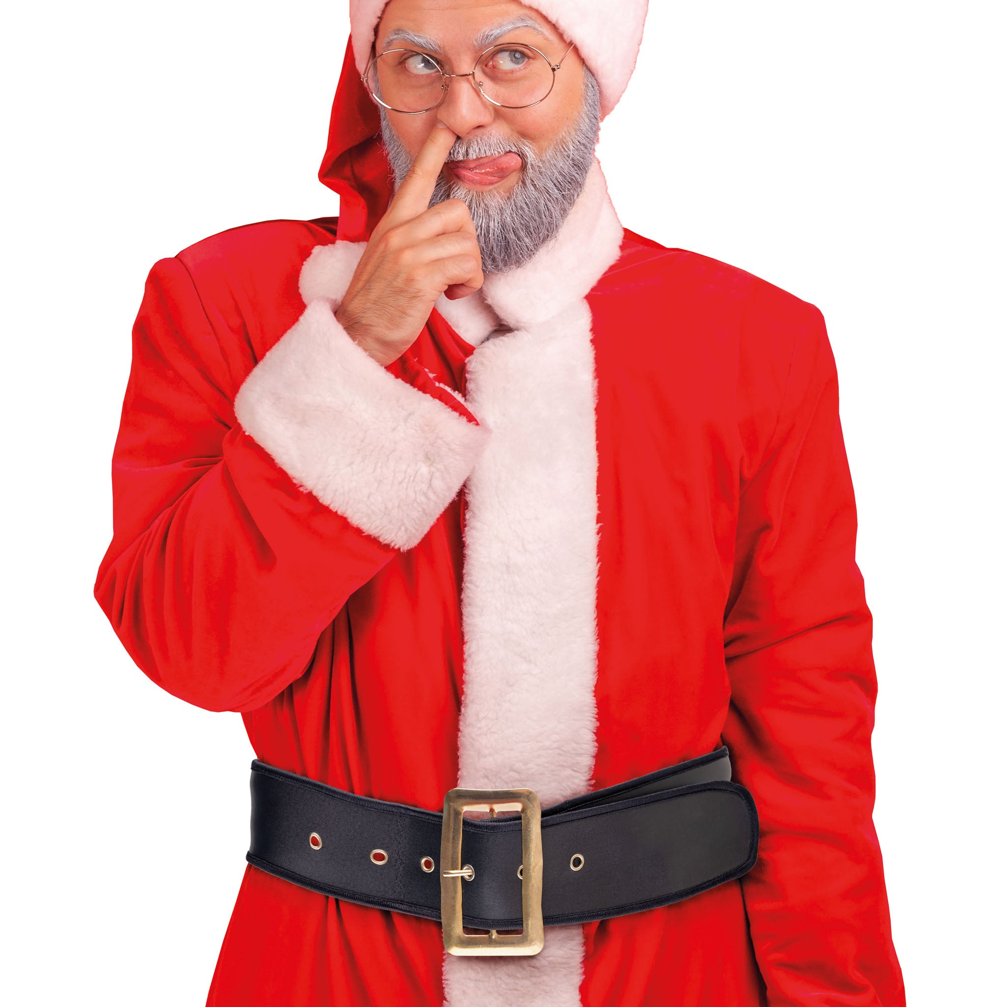 Cinturone pelle fibbia metallo cm 120  Babbo Natale