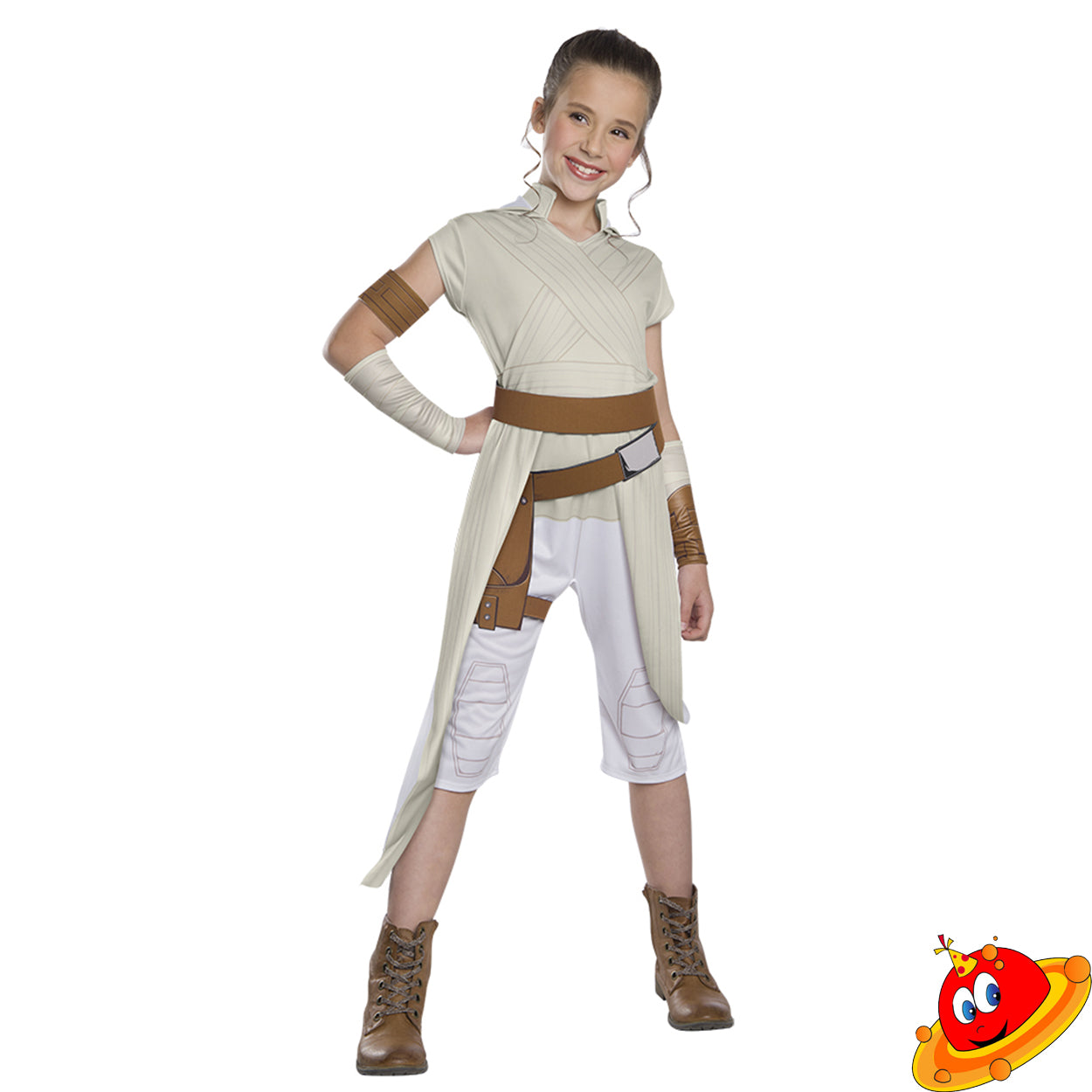Costume Bambina Star Wars Jedi Rey Deluxe Tg 5/8A