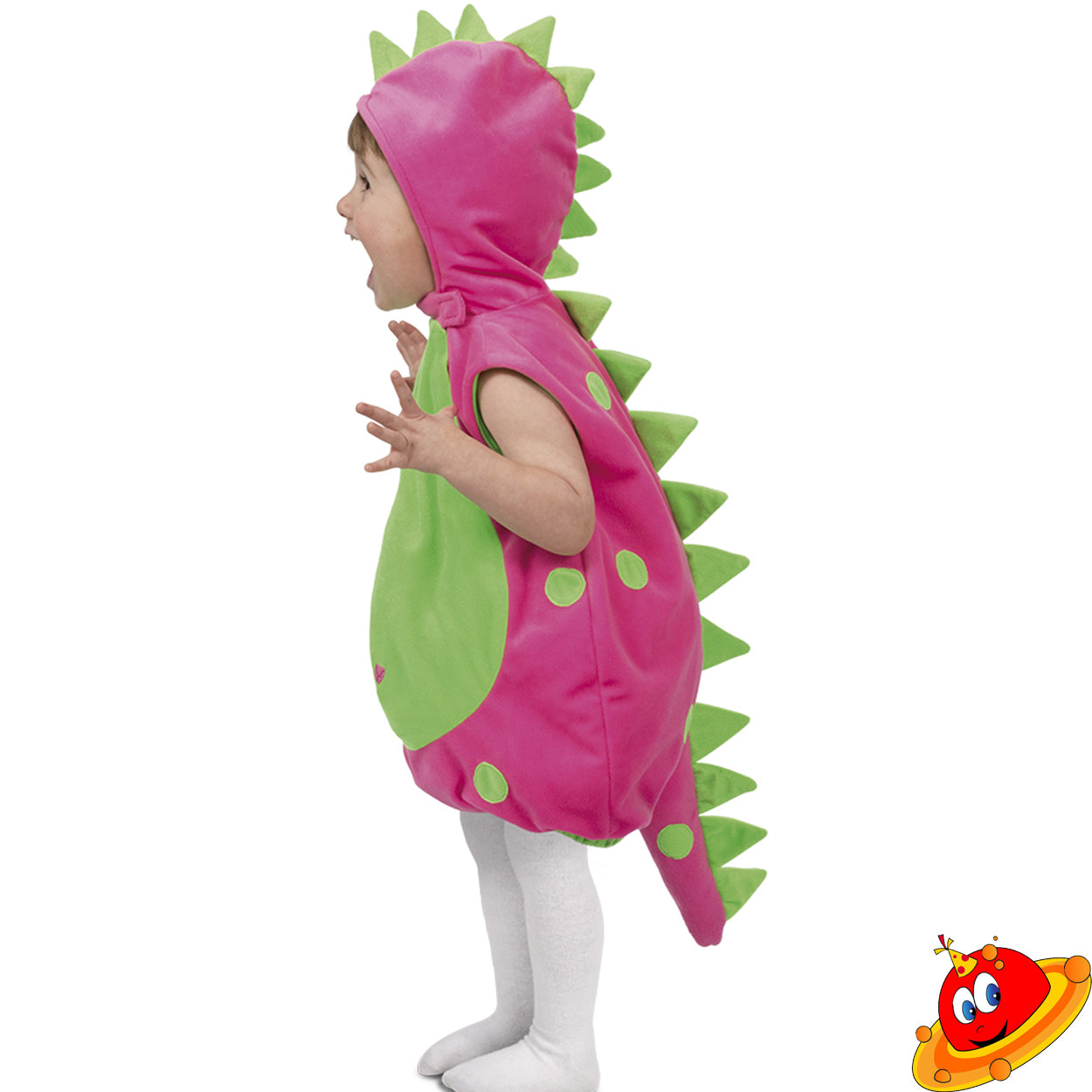 Costume Baby Bebe Dinosauro Rosa
