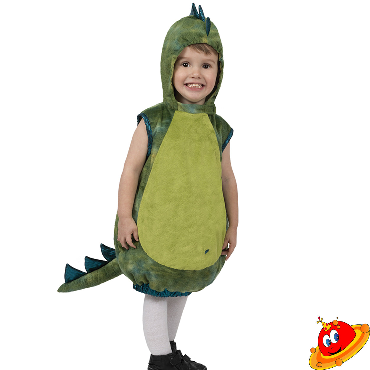 Costume Baby Bebe Dinosauro Verde
