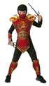 Costume Bambino Ninja Tiger Rosso