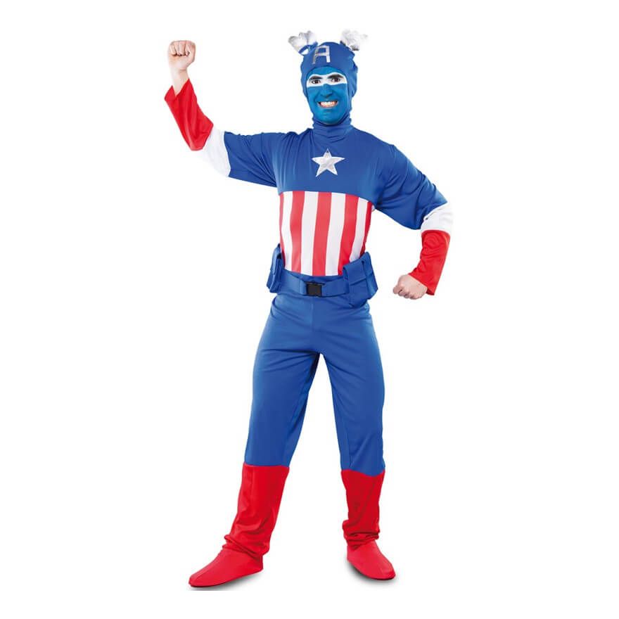 Costume Uomo Capitan America Tg 52/54