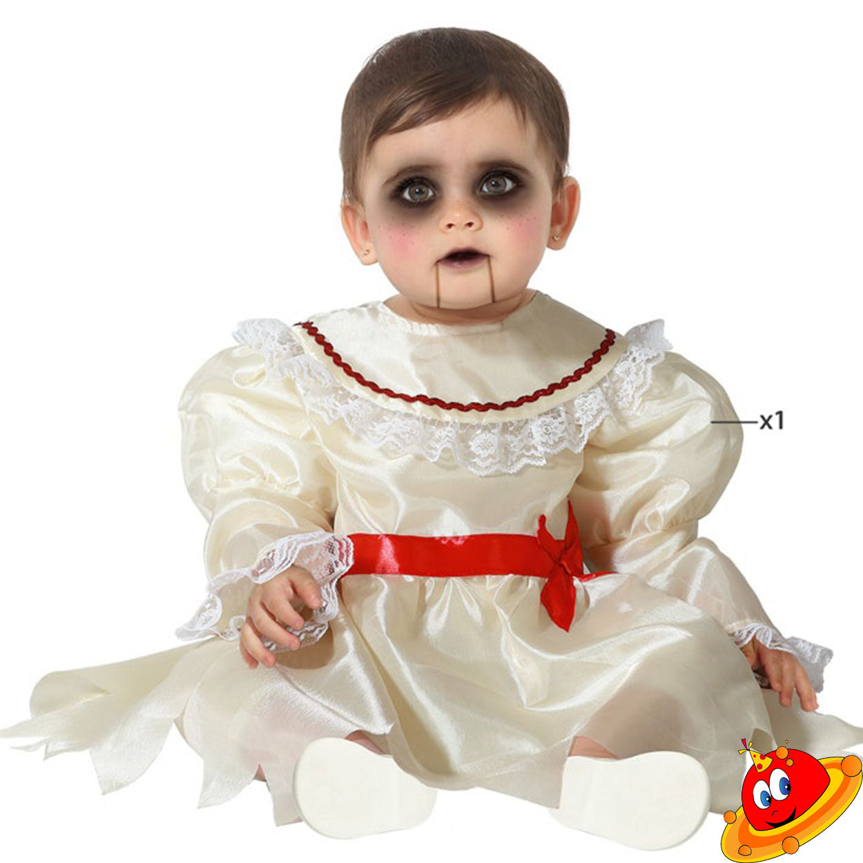 Costume Halloween Baby  Vestito Esorcista Bambola di porcellana