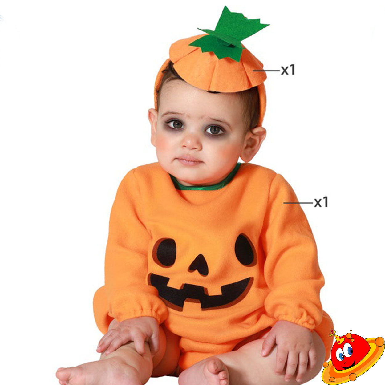 Costume Halloween Baby Zucca Zucchetta Bambino