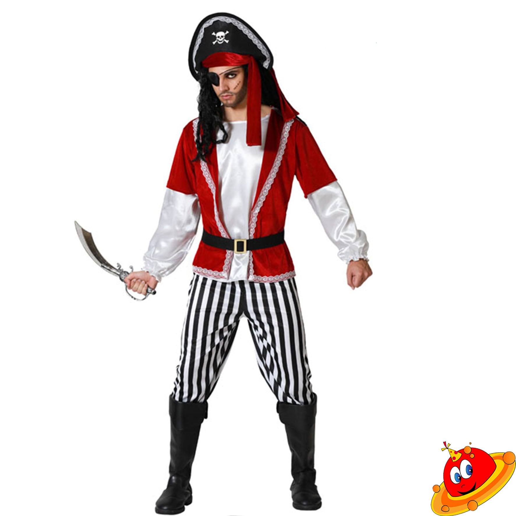 Costume Uomo Bucaniere Pirata Classic Tg 48/54