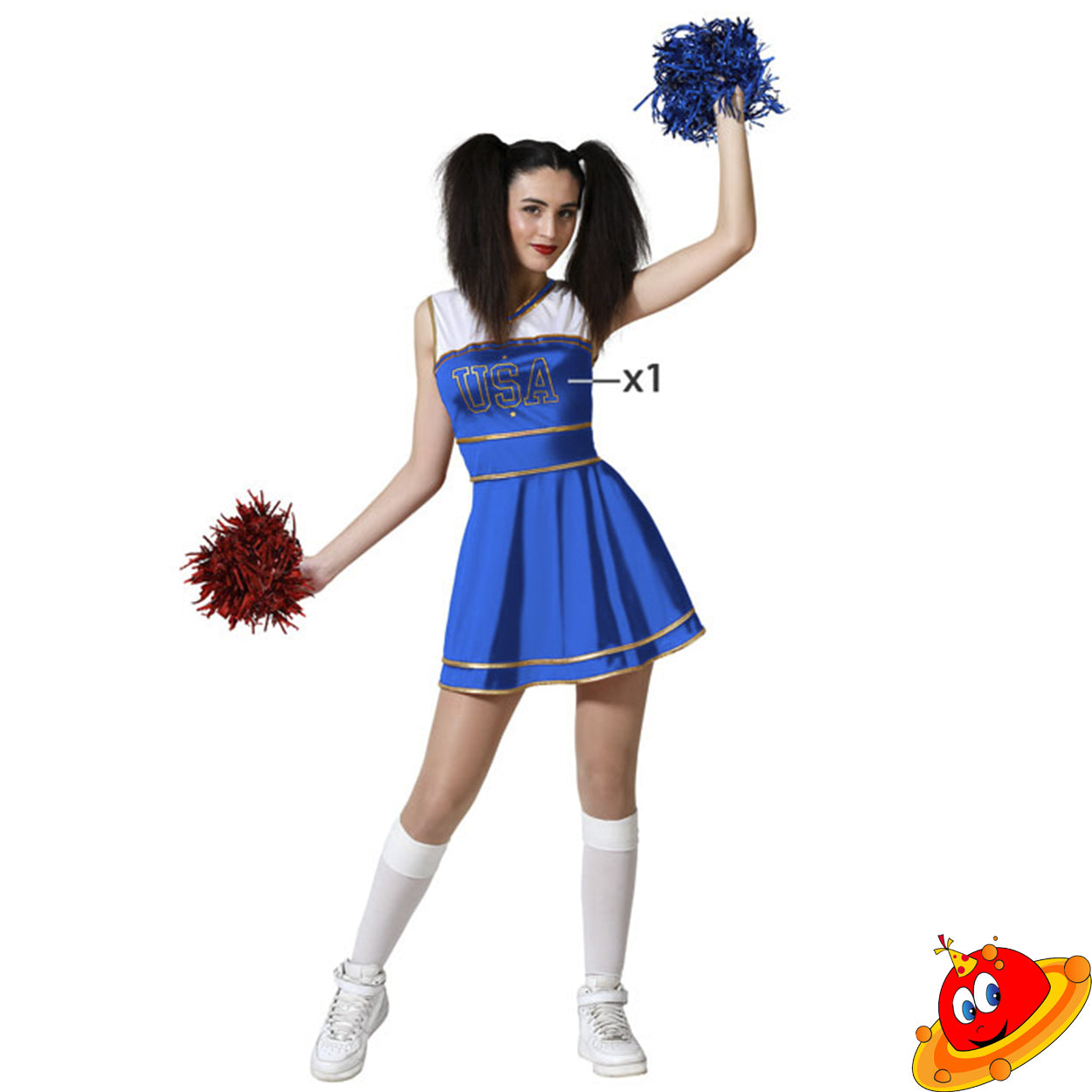 Costume Cheerleader Blu Tg 40/42