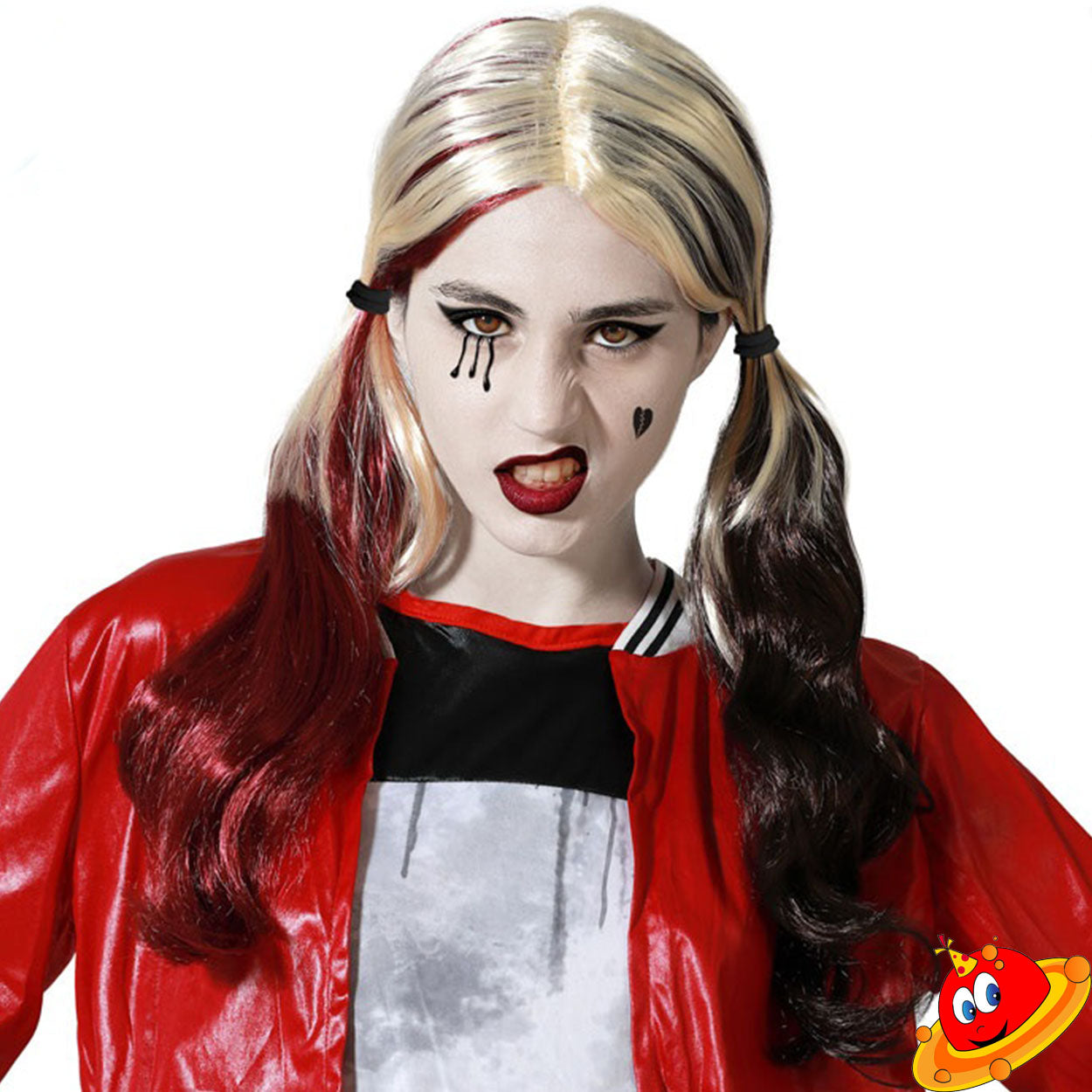 Parrucca Donna Lunga Ricci Voluminosi Rossa A Righe – WIG ME UP