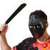 Travestimento Halloween Maschera Machete Jason Voorhees Adulto