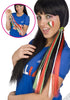 Treccina capelli Tricolore Gadget per festa tifosa Italia
